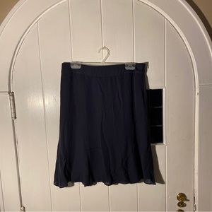 (1) Trendy Navy Armani Silk Knee-Length Skirt Women’s Size 8